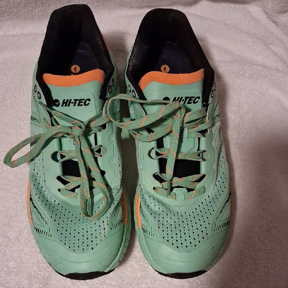 Hi-Tec Mint and Tangerine Running Shoes